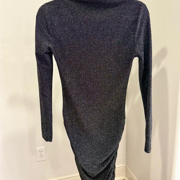 SHEIN Mock Neck Glitter Bodycon Dress Size 4 Small - Picture 2 of 4